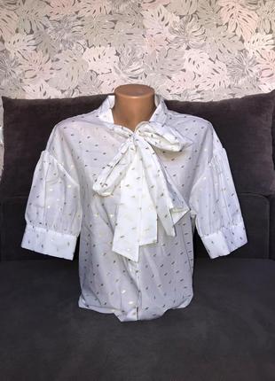 Блуза рубашка h&m шикарна pastorale стиль качество хлопок