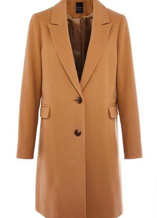 Шерстяное пальто в цвете кемел/длинное пальто шерсть2 фото