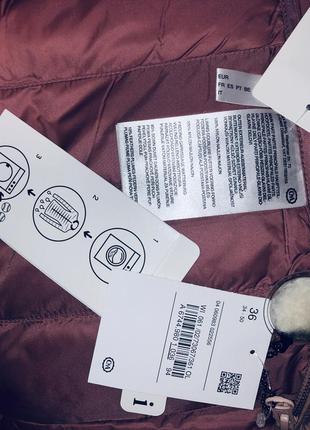 Персикова легенька пухова курточка з сайту c&a в наявності, розмір s6 фото
