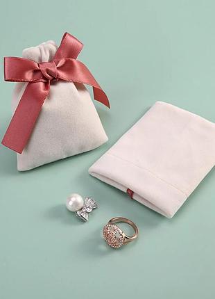 Бархатный мешочек для хранения ювелирных изделий,подарочная упаковка