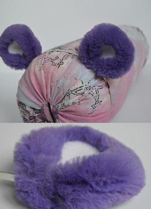 Вушка на обручі (пересувні),вушка фіолетового ведмедя.4 фото