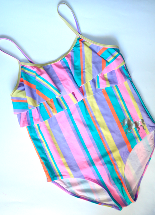 Сдельный купальник nutmeg 13-14 лет единорог (на полненькую)