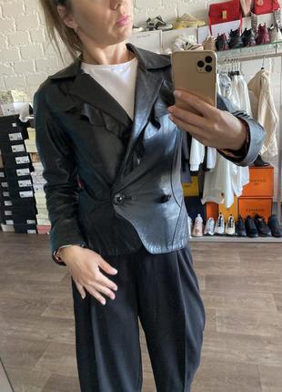 Шкіряна куртка-піджак