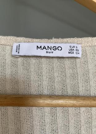 Трикотажный топ на запах mango3 фото