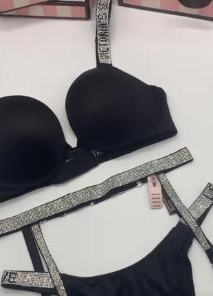 Бюст ліф з камінням вікторія сікрет зі стразами victoria's secret vs вікторія сікрет ліф