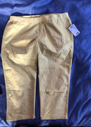 Новые бриджи или укорочённые штаны джинсы испания ярко-желтые
