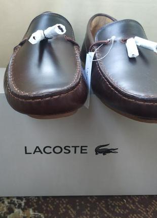 Лофери снікерси мокасини лакоста lacoste шкіряні кожание2 фото