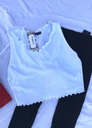 Класний кроп топ в рубчик