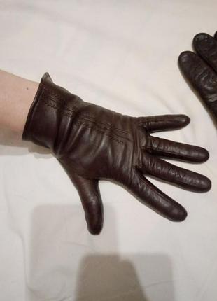 Перчатки кожа