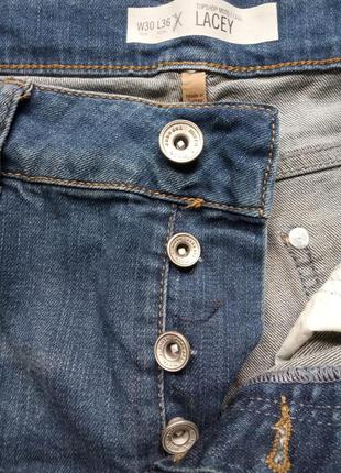 Джинсы на высокий рост topshop moto slouch slim boy рваные джинсы высокая посадк  w30/l36 eur40/uk126 фото