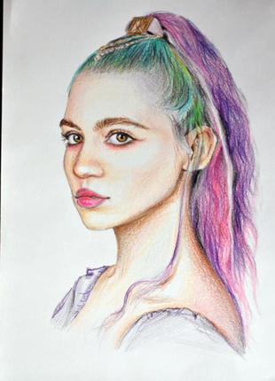 Портрет картина ручная работа grimes