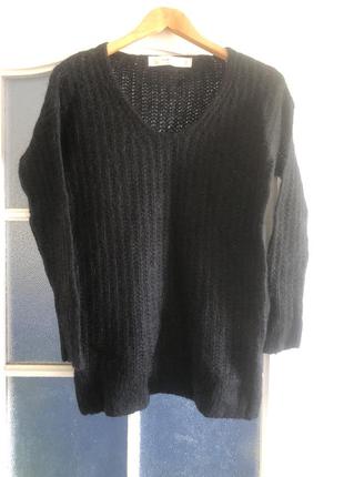 Тёплый мягкий свитер крупной вязки zara