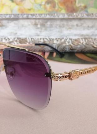 Эксклюзивные брендовые солнцезащитные женские очки 2021 в металлической оправе 20211 фото
