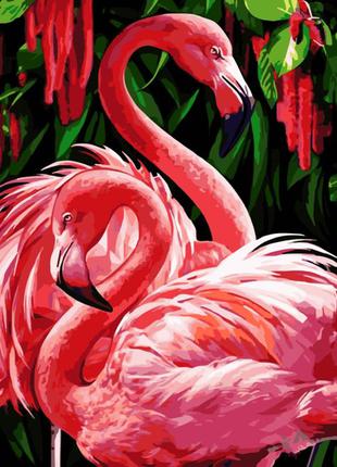 Картина по номерам лавка чудес розовые фламинго