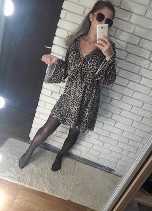 Платье леопардовое1 фото