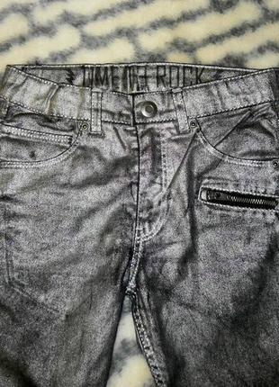 Серебристые джинсы скинни для девочки h&m2 фото