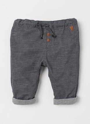 Вельветовые штаны c трикотажной подкладкой для мальчика h&m