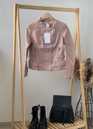 Стильная куртка косуха с рюшами honey winter🇮🇹2 фото