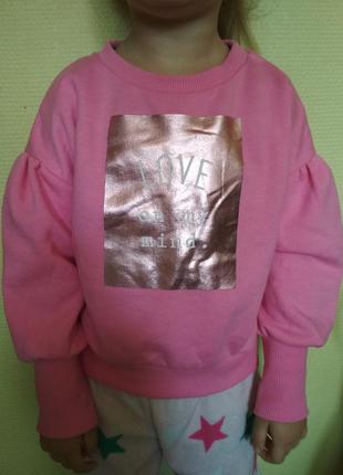 Кофта,  свитшот на флисе