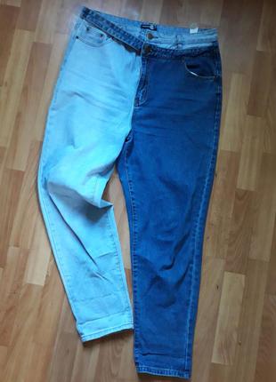 Трендовые джинсы с высокой посадкой и двойным поясом1 фото