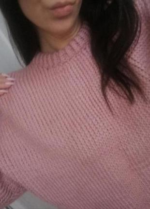 Комплект светр і хомут в стилі оверсайз з натуральної наппы