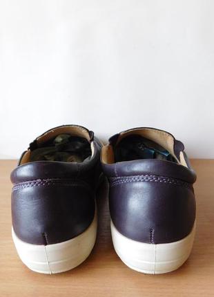 Суперовые кожаные слипоны,туфли, мокасины hotter 39 р. стелька 25,5 см7 фото