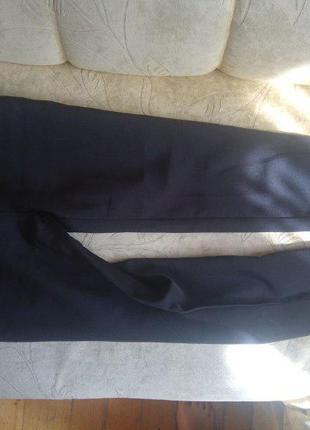 Жіночий чорний костюм з мереживом, кофта баска з брюками5 фото