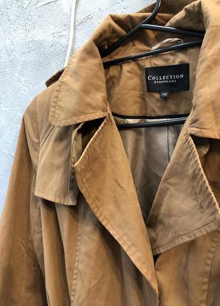 Тренч бежевый коричневый оверсайз трендовый базовый плащ куртка парка debenhams пальто3 фото
