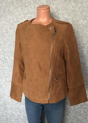 Куртка на осень , бежевого - коричневого цвета , размер л, бренд pimkie1 фото