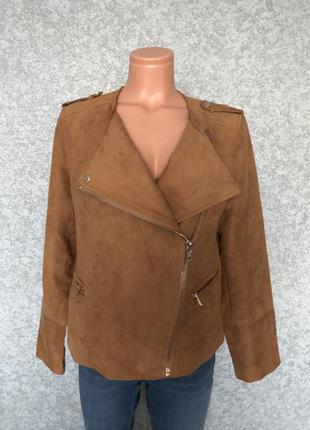 Куртка на осень , бежевого - коричневого цвета , размер л, бренд pimkie7 фото