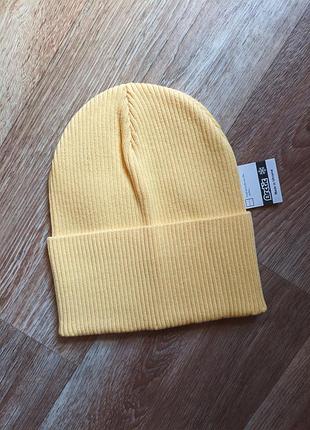 Стильна шапка рубчик біні лопата, 54-58рр