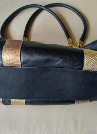 Кожаная сумка на плечо made in italy3 фото