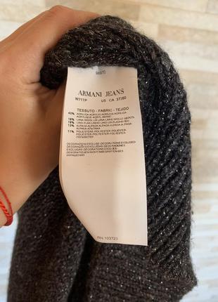 Armani jeans туника /удлинённый свитер альпака6 фото