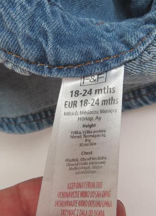 Джинсовий сарафан f&f 92-98 9