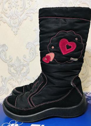 Зимові чоботи для дівчинки floare kapika флоара капика мембранні9 фото