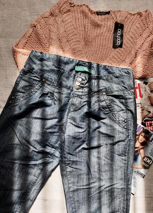 Синие джинсы алладины denim&co slouchy