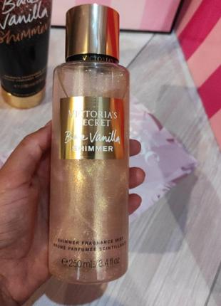 Парфумированный спрей з шимером bare vanilla 💕victoria's secret вікторія сікрет вікторія сікрет оригінал3 фото