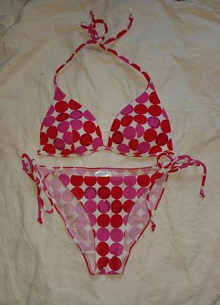 Купальник бикини в горох размер 12