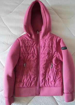 Итальянская "дышащая" куртка geox с капюшоном  на возраст 7/8 лет