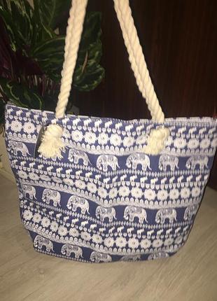 Нова сумка з канатними ручками