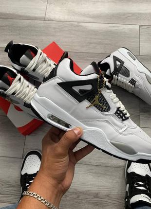 Air jordan retro 4 white7 фото