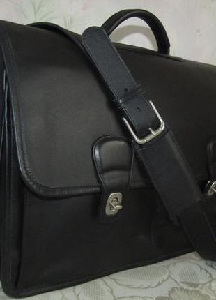-coach - велика чоловіча сумка портфель 100 % шкіра номер