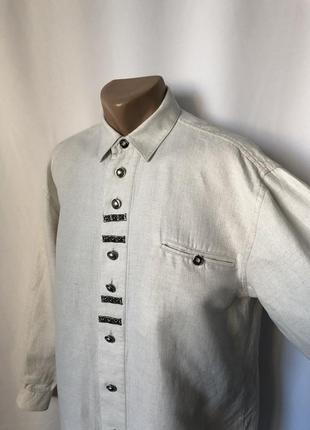 Hammerschmid баварская рубашка экрю железные нашивки