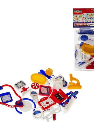 Дитячий ігровий набір "маленький лікар" colorplast 1-035 16 деталей