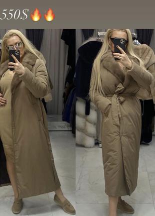 Пальто з норкою