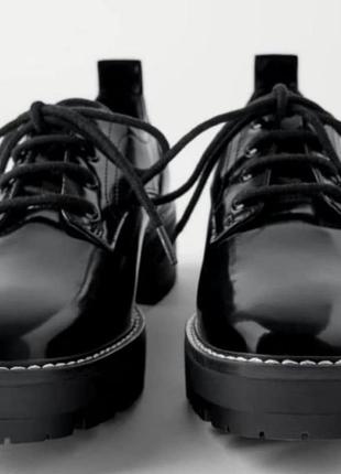 Лаковые ботинки zara3 фото