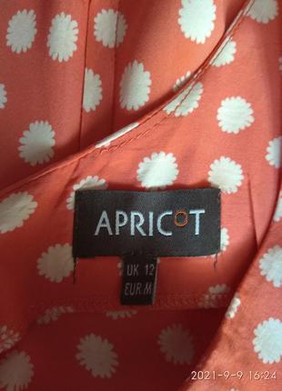 Веселое легкое натуральное платье apricot размер 12 3