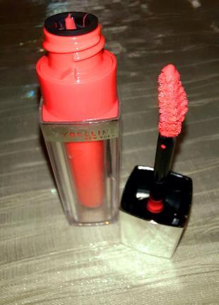 Жидкая помада maybelline сolor elixir, 400 alluring coral2 фото