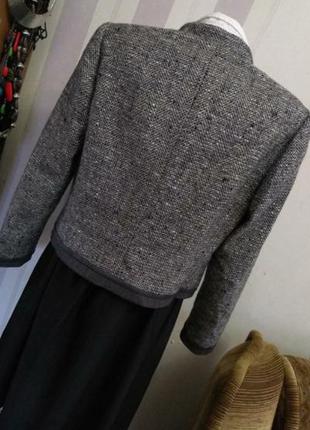 Вінтажний дизайнерський вовняний піджак пальто, жакет3 фото