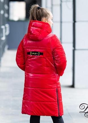 Зимняя куртка пальто для девочки7 фото